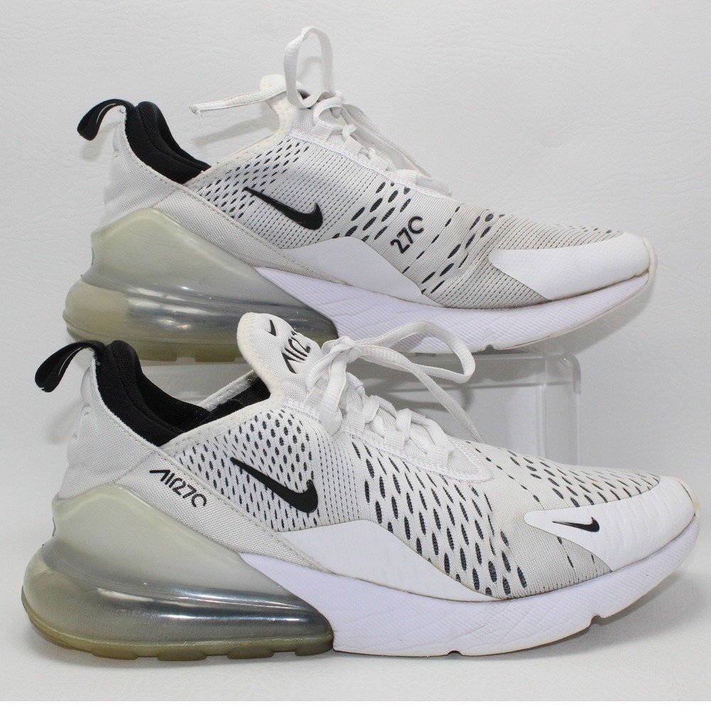 Nike Air Max 270 Womens White Black Running Shoes AH6789-100 Size 9